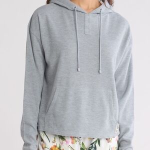 Women's Light Gray Ted Baker Hooded Pullover Top
